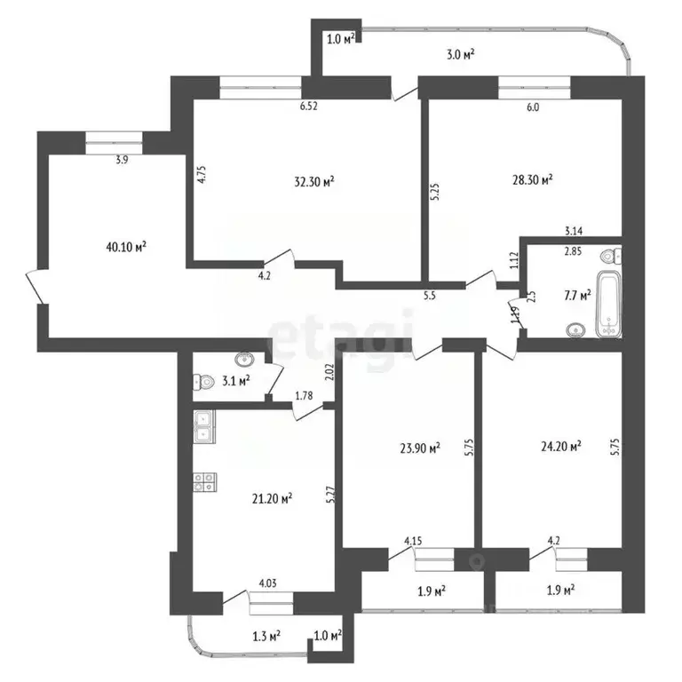 4-к кв. Забайкальский край, Чита ул. Полины Осипенко, 22 (180.5 м) - Фото 2