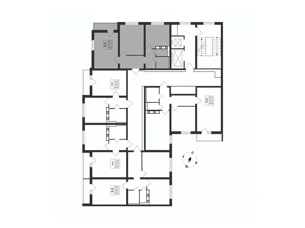 2-к кв. Воронежская область, Воронеж Первое Мая мкр, Май жилой ... - Фото 2