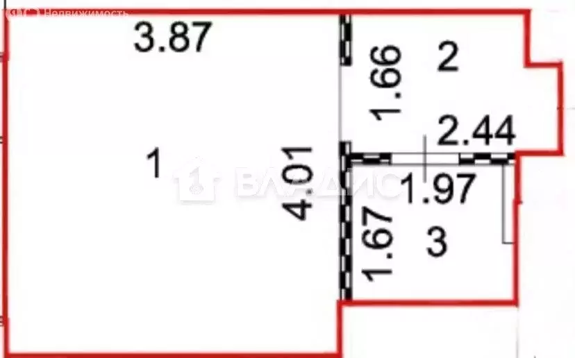 Квартира-студия: Москва, Волгоградский проспект, 32/5к2 (22.9 м) - Фото 1
