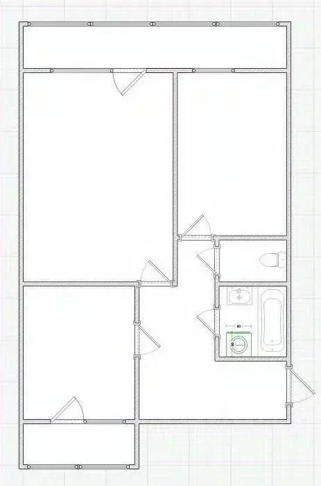 2-к кв. Костромская область, Кострома Рабочий просп., 34 (51.0 м) - Фото 1
