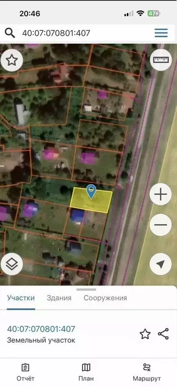 Участок в Калужская область, Жуковский муниципальный округ, д. Марфино ... - Фото 1