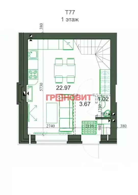 Таунхаус в Новосибирская область, с. Новолуговое, Березки-2 мкр, 5-й ... - Фото 0
