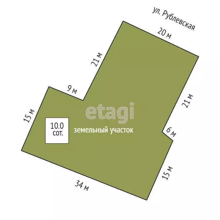 Участок в Тюмень, Рублёвская улица (10 м) - Фото 0