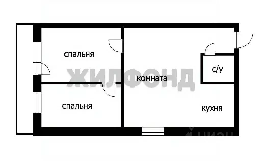 3-к кв. Томская область, Томск просп. Кирова, 38 (66.7 м) - Фото 1