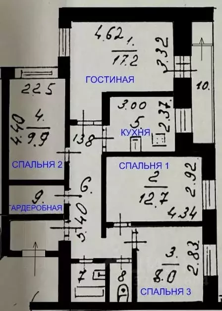 4-к кв. Московская область, Балашиха Железнодорожный мкр, ул. ... - Фото 2