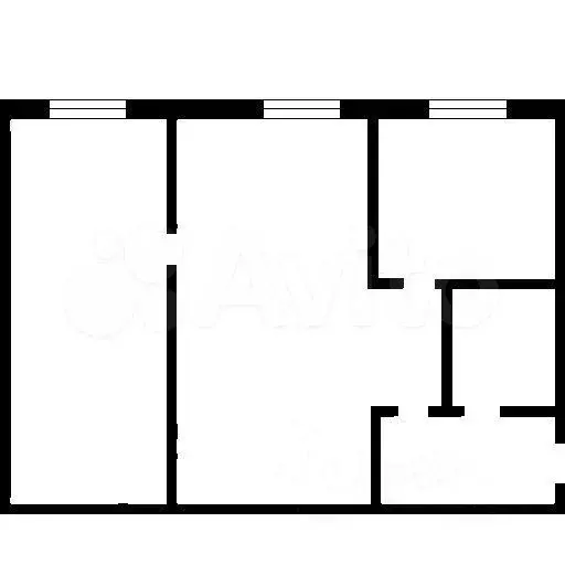 2-к. квартира, 47 м, 2/5 эт. - Фото 0