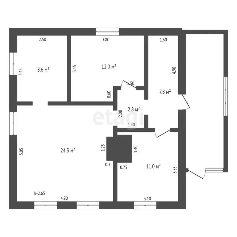 Дом, 76.5 м - Фото 1