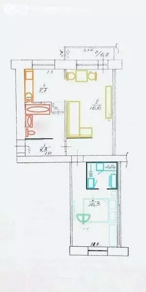 2-комнатная квартира: Геленджик, Садовая улица, 37 (46 м) - Фото 0