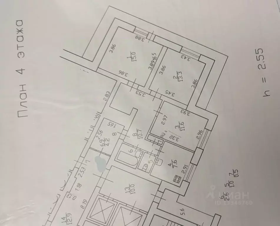 Квартира, 3 комнаты, 65.2 м - Фото 1