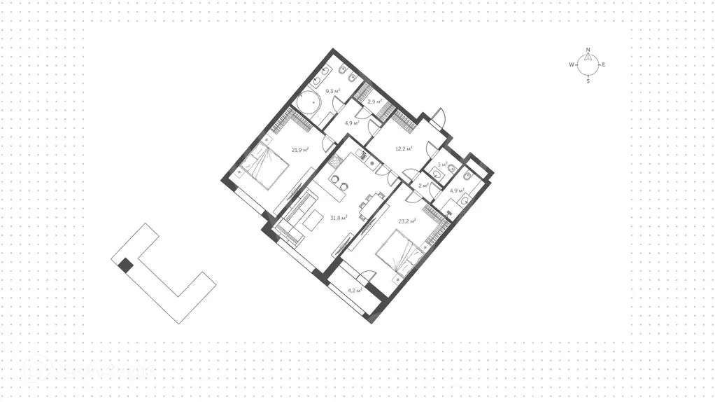 Продаётся 3-к квартира, 121.3 м - Фото 1