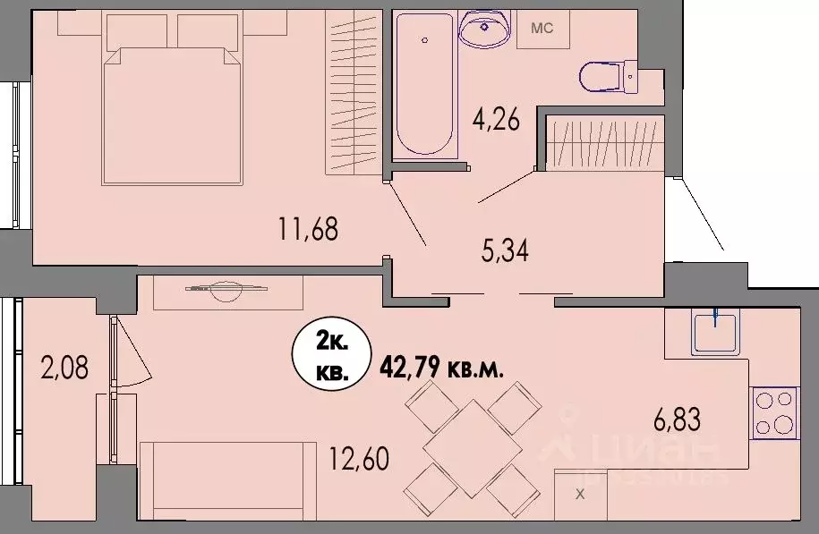 2-к кв. Карелия, Петрозаводск Перевалка-2 тер., Университетский ... - Фото 0