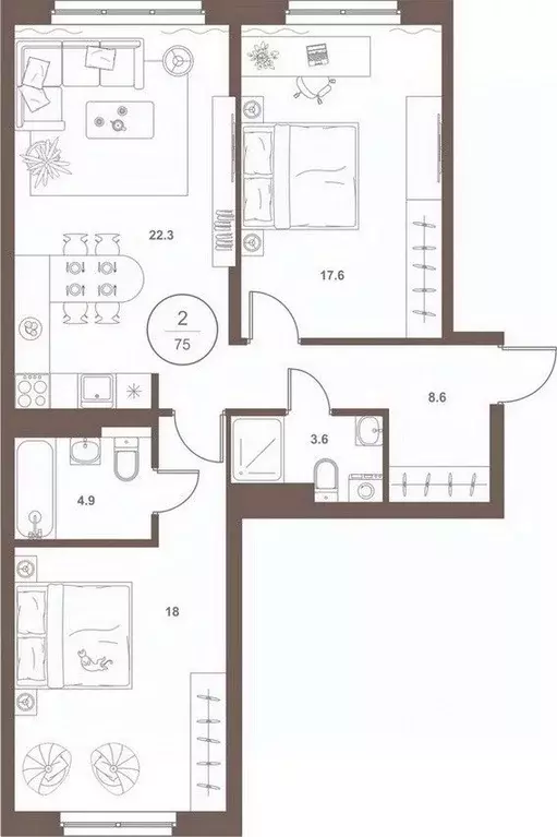 2-к кв. Пензенская область, Пенза Арбеково жилрайон, Дальнее Арбеково ... - Фото 0