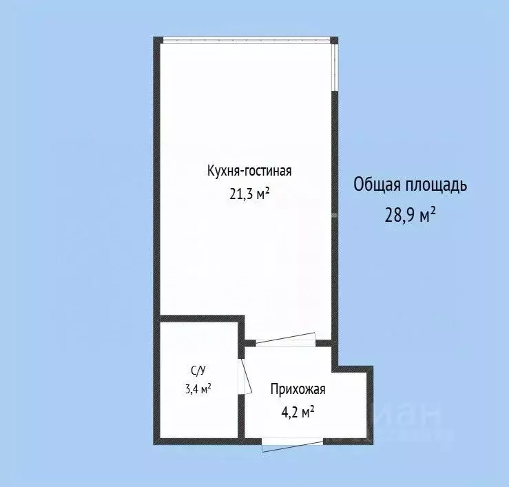 Студия Дагестан, Махачкала просп. Насрутдинова, 256 (28.9 м) - Фото 2