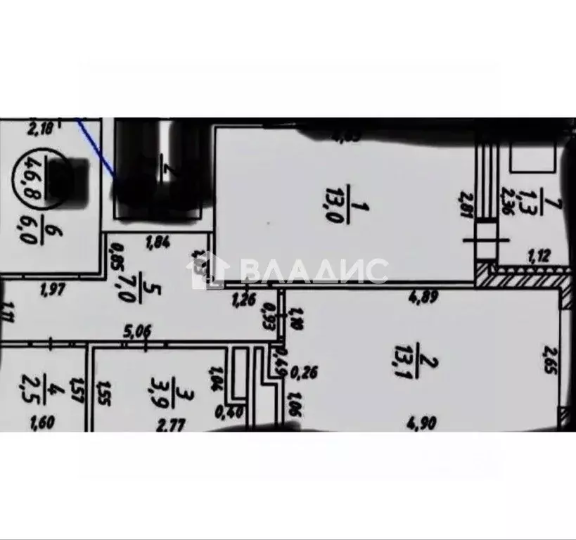 2-к кв. Башкортостан, Уфа Айская ул., 39 (45.5 м) - Фото 2