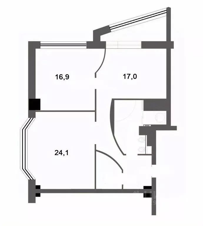 2-к кв. Пермский край, Пермь ул. Чернышевского, 15А (81.0 м) - Фото 2