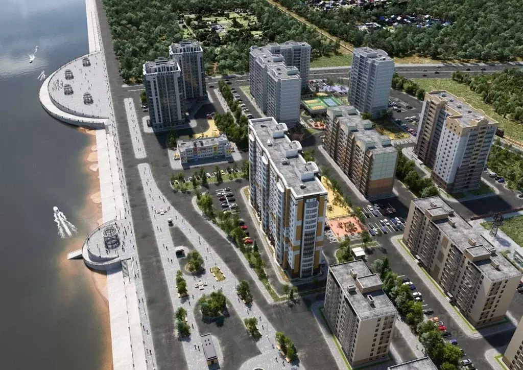 2-к кв. Амурская область, Благовещенск Лазурный Берег жилой комплекс ... - Фото 2