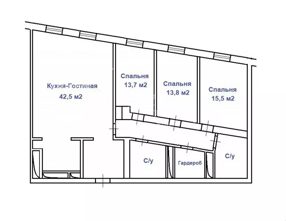 4-комнатная квартира: Москва, Машкова улица, 13с1 (119.4 м) - Фото 0