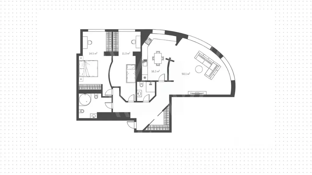 3-к кв. Москва ул. Крылатские Холмы, 33к1 (115.0 м) - Фото 1