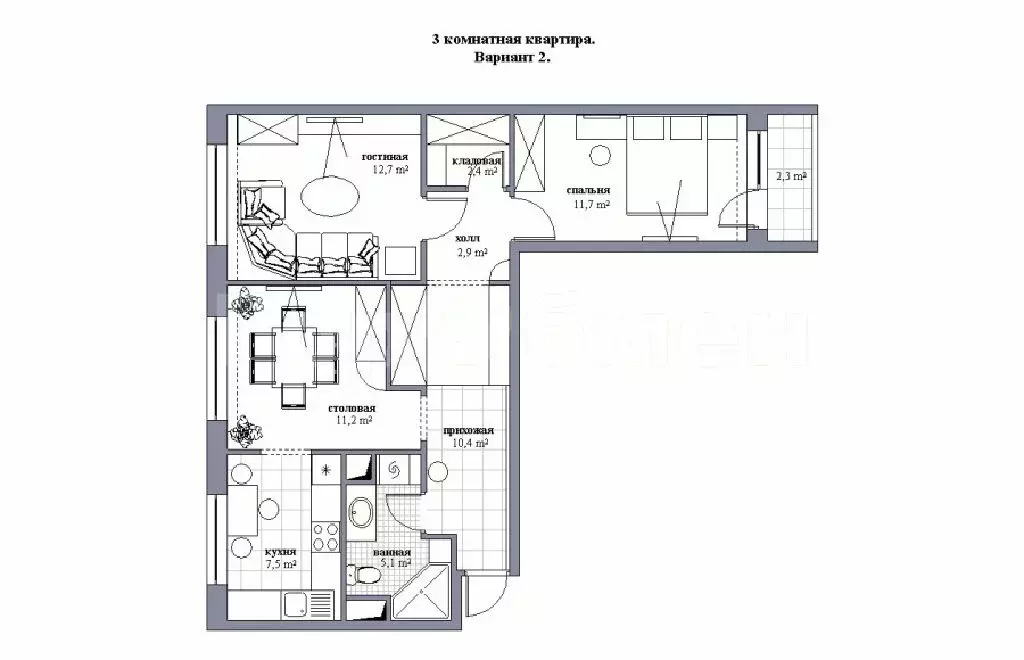 Продается 3-комнатная квартира - Фото 1