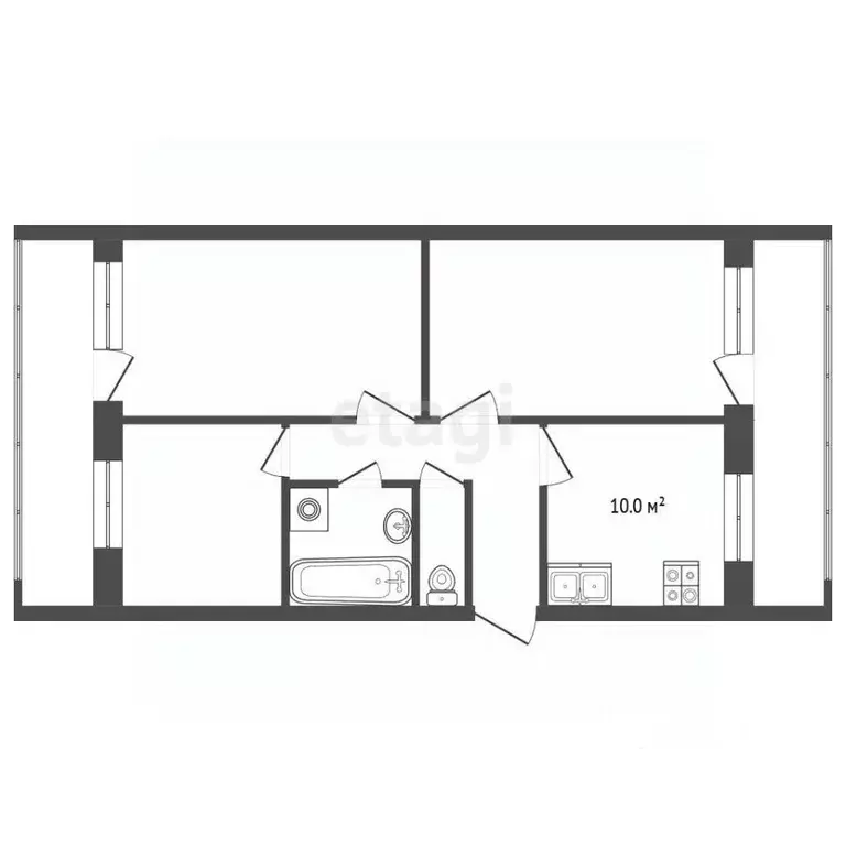 3-к кв. Ставропольский край, Пятигорск городской округ, пос. Свободы ... - Фото 2