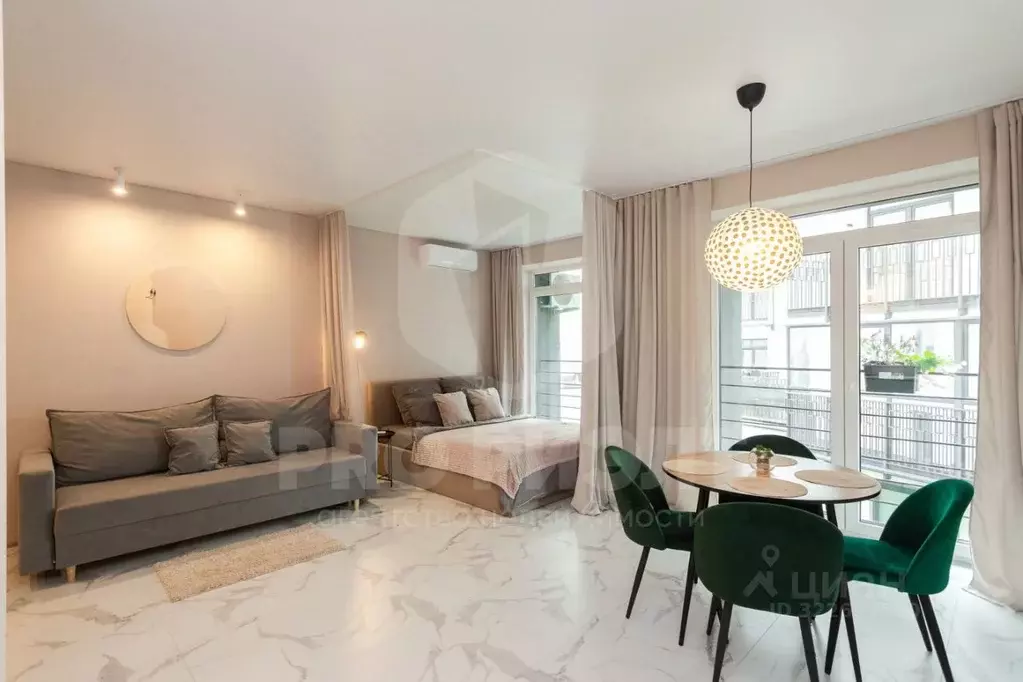 Студия Калининградская область, Зеленоградск ул. Гагарина, 57 (37.0 м) - Фото 1