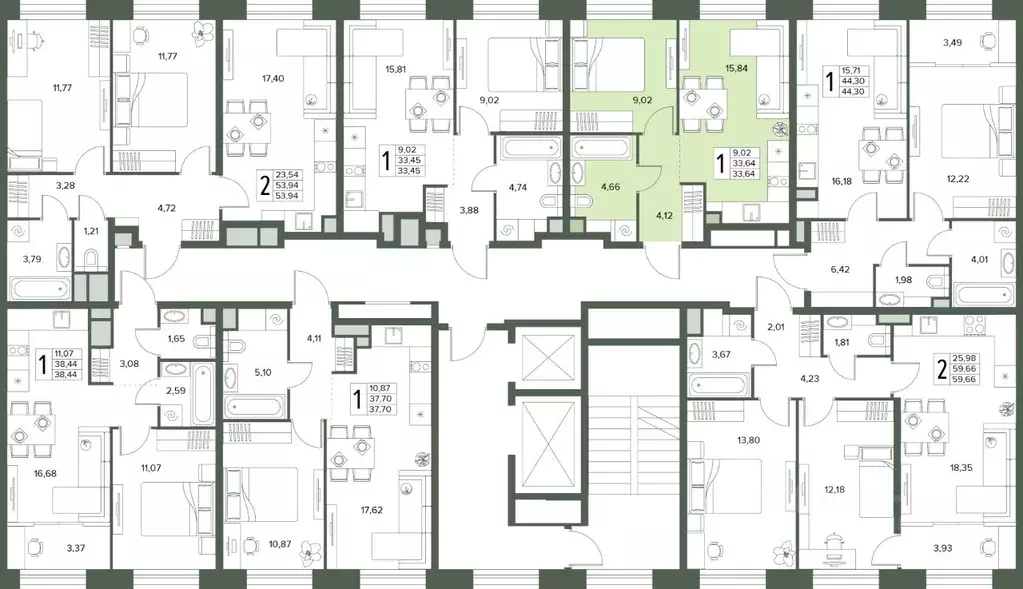 2-к кв. Московская область, Серпухов  (33.64 м) - Фото 2