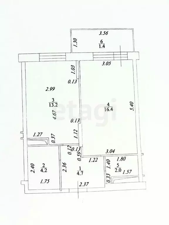 1-к кв. Татарстан, Казань ул. Алексея Козина, 3Б (40.5 м) - Фото 1