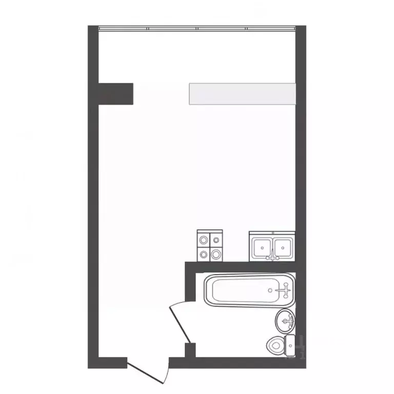 Студия Тюменская область, Тюмень ул. 30 лет Победы, 109 (16.0 м) - Фото 2