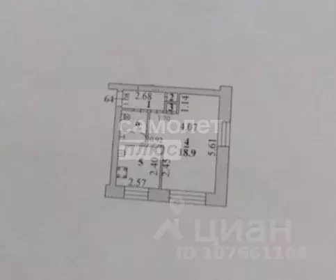 1-к кв. Липецкая область, Липецк ул. Валентины Терешковой, 11/2 (31.5 ... - Фото 1