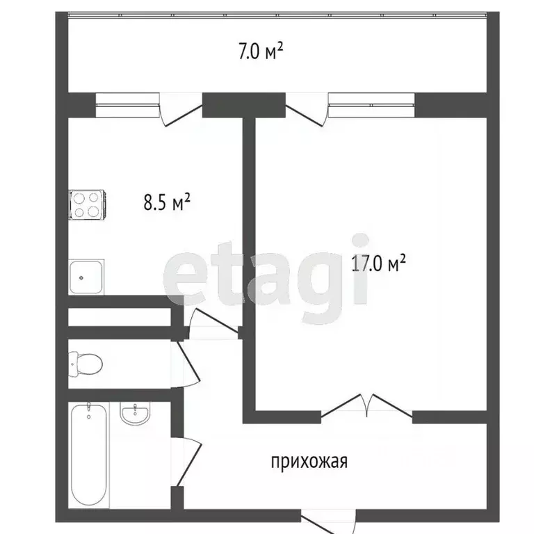 1-к кв. Ростовская область, Ростов-на-Дону ул. Миронова, 2И (36.6 м) - Фото 1