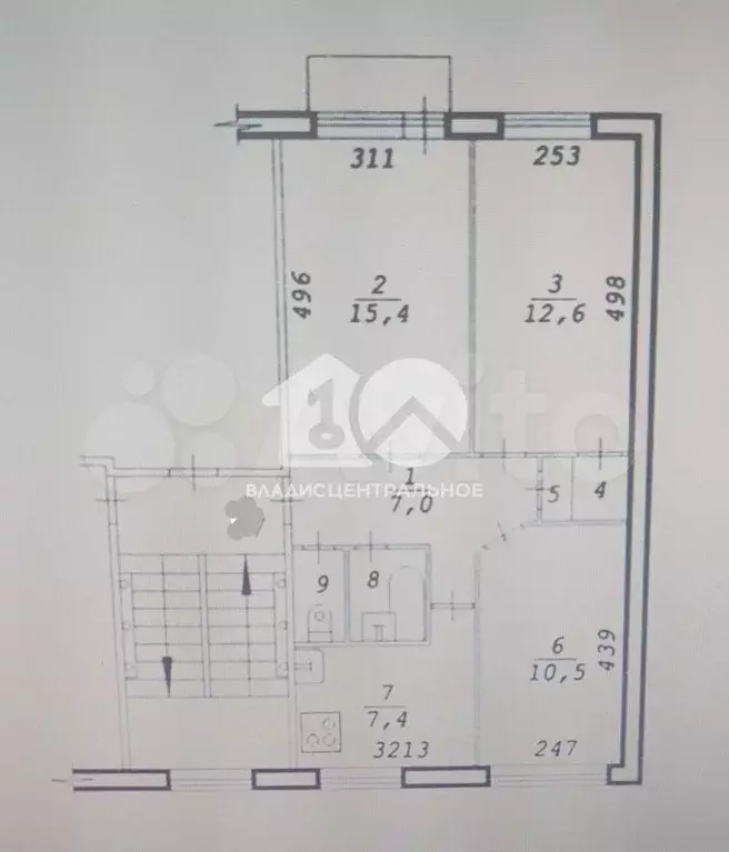 3-к. квартира, 57,8 м, 4/5 эт. - Фото 0