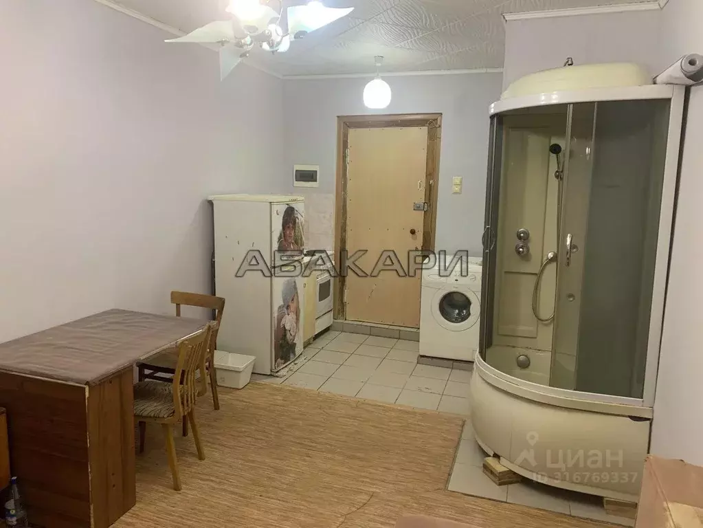 Студия Красноярский край, Красноярск Аэровокзальная ул., 8Д (18.0 м) - Фото 1