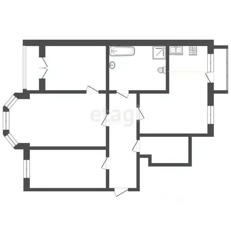 3-к кв. Москва Фрунзенская наб., 50 (122.5 м) - Фото 1