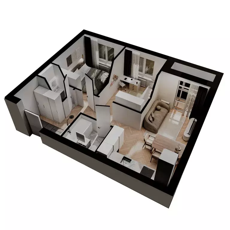 3-комнатная квартира: Челябинская область, Южноуральск (58 м) - Фото 2