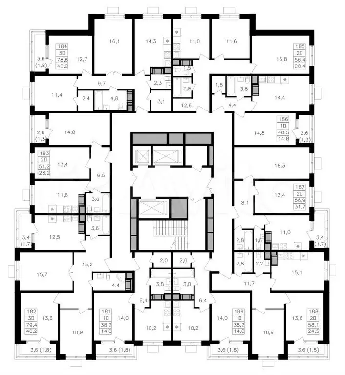 2-к. квартира, 56,4 м, 22/27 эт. - Фото 1