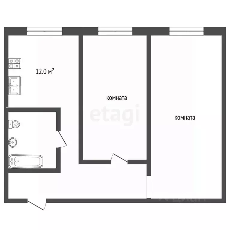 2-к кв. Московская область, Серпухов ул. Химиков, 8 (59.1 м) - Фото 2