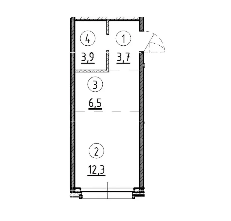 Продаётся квартира-студия, 26.4 м - Фото 0