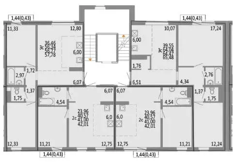 3-к кв. Челябинская область, Челябинск ул. Блюхера, 125В (64.47 м) - Фото 1