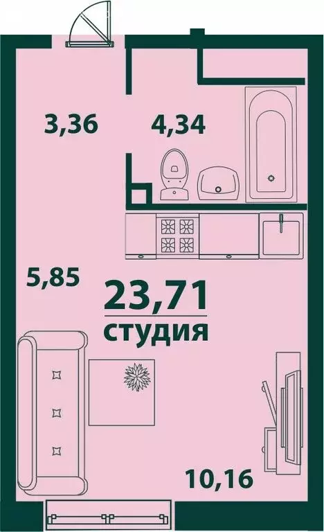 1-комнатная квартира: Ульяновск, 19-й микрорайон, жилой комплекс ... - Фото 0