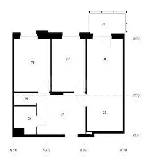 3-комнатная квартира: Казань, ЖК Счастье в Казани (64 м) - Фото 1