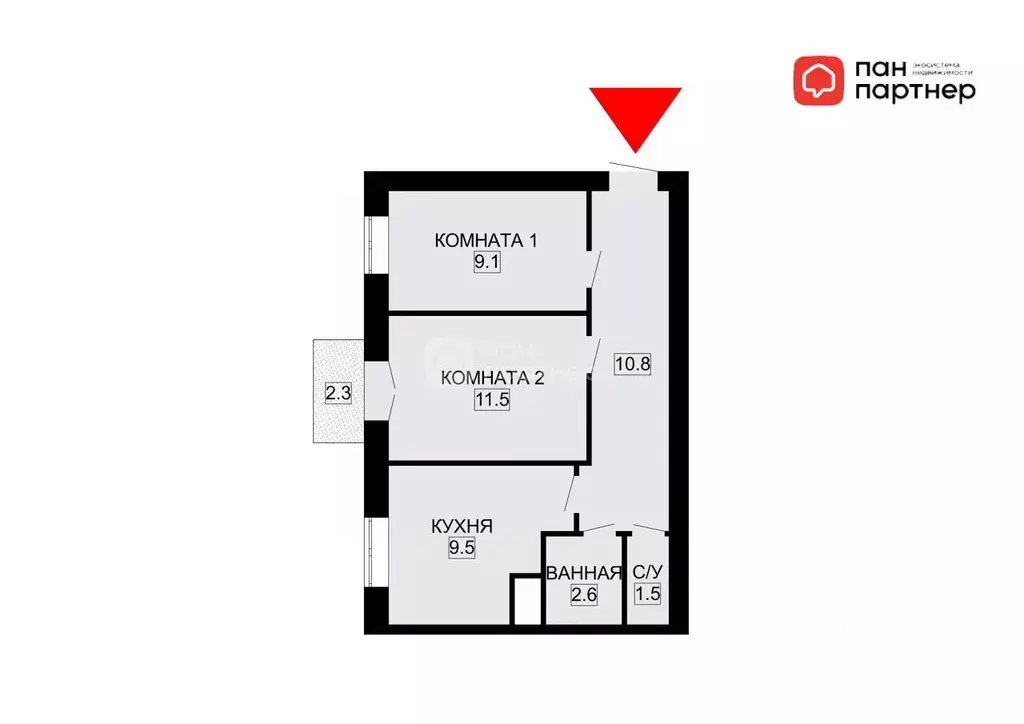 2-к кв. Санкт-Петербург, Санкт-Петербург, Кронштадт Красная ул., 8к1 ... - Фото 2