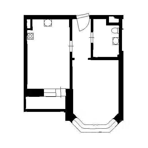 1-к кв. Санкт-Петербург пос. Парголово, Заречная ул., 45к1 (42.1 м) - Фото 2