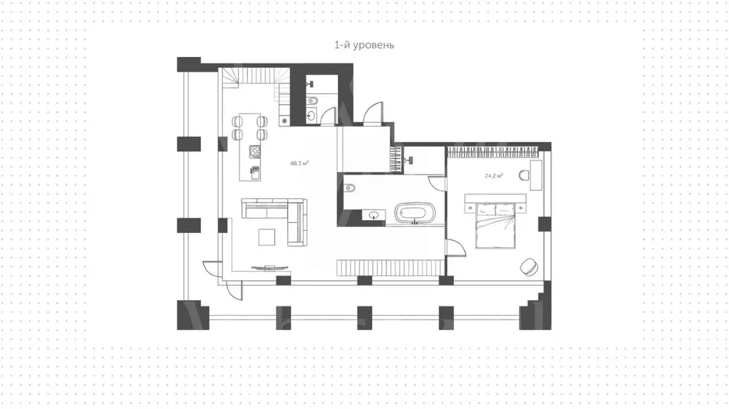 4-к кв. Москва Новочеремушкинская ул., 17 (157.0 м) - Фото 1