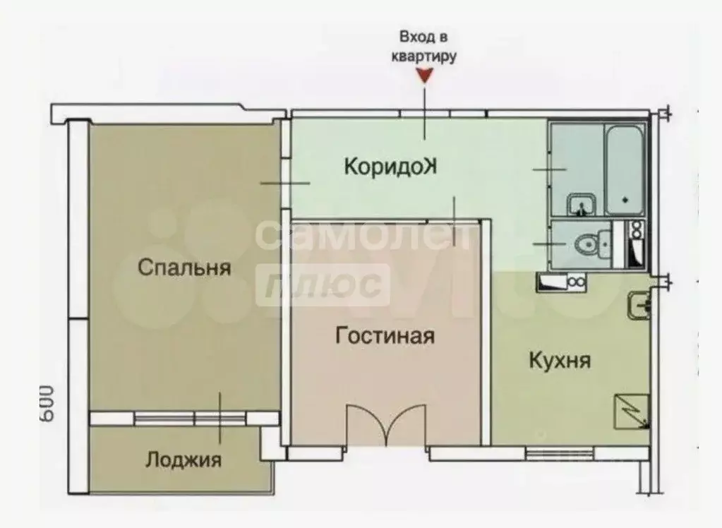 2-к кв. Красноярский край, Красноярск просп. Мира, 132 (43.6 м) - Фото 2