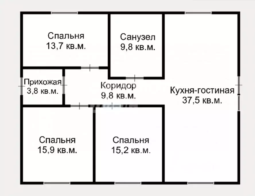 Дом в Краснодарский край, Северская ст-ца ул. Западная (106 м) - Фото 1