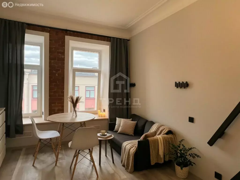 Квартира-студия: Санкт-Петербург, 8-я Советская улица, 57 (22 м) - Фото 1