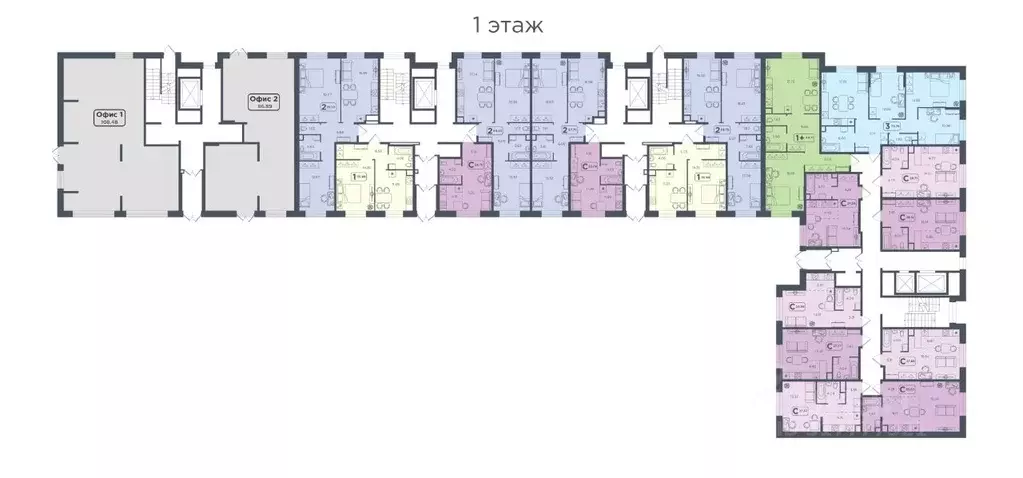 Студия Тюменская область, Тюмень Дамбовская ул., 25к1 (27.77 м) - Фото 1
