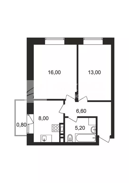 2-комнатная квартира: Ногинск, Юбилейная улица, 14Б (48.8 м) - Фото 0