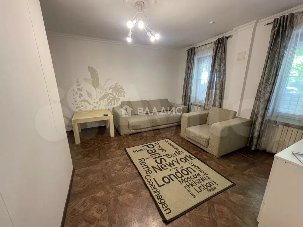 1-к. квартира, 35,8 м, 1/3 эт. - Фото 0