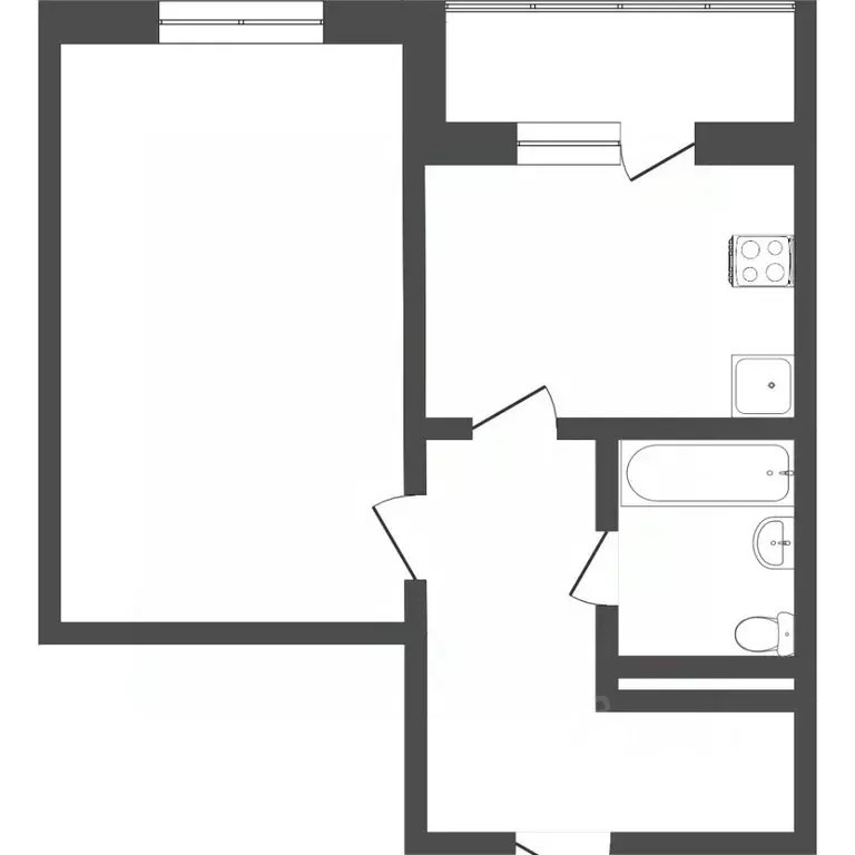 1-к кв. Омская область, Омск бул. Архитекторов, 23 (39.0 м) - Фото 1